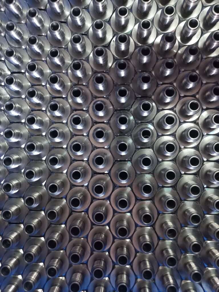 Machined Components arranged