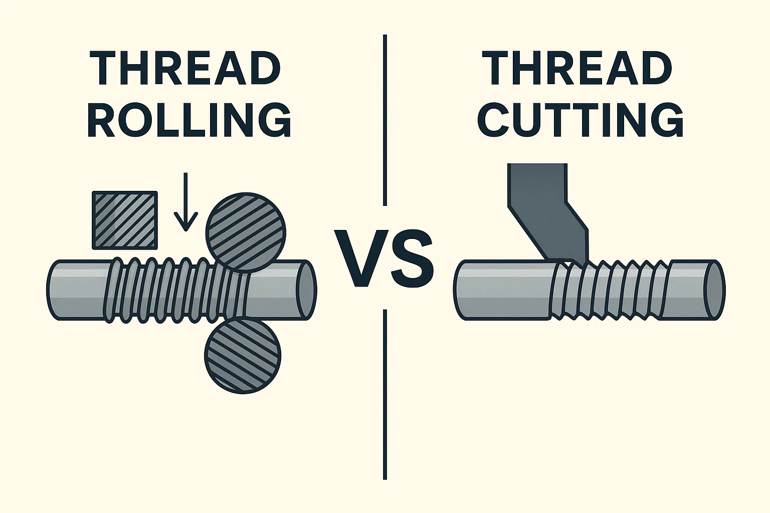 Thread Rolling Vs Thread Cutting